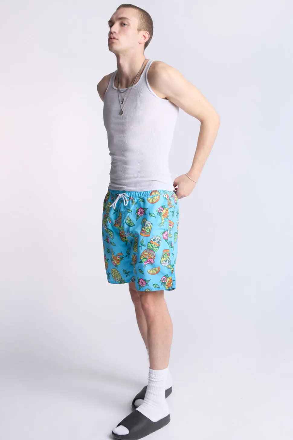 Arsenic Mens Graphic Beach Shorts