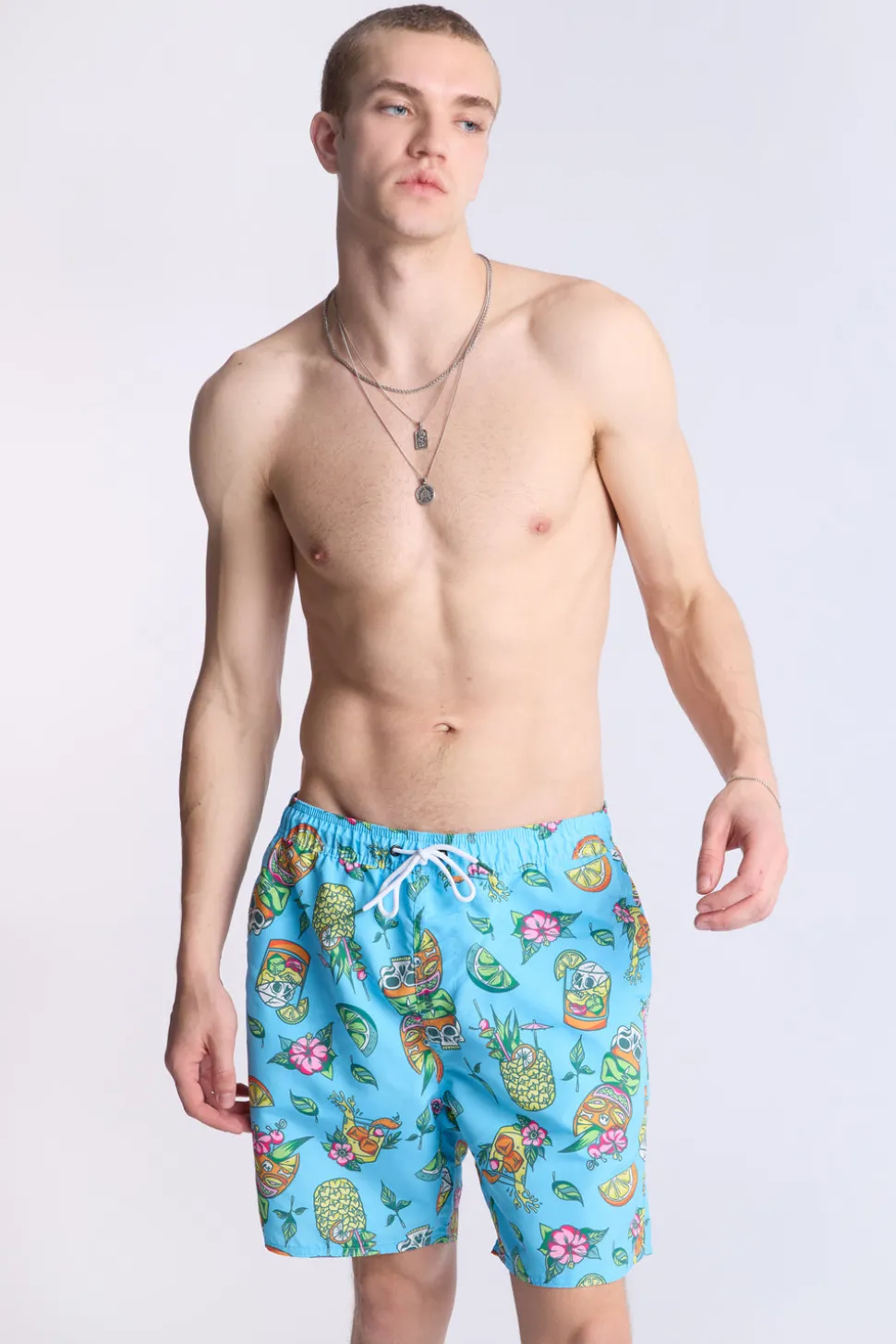 Arsenic Mens Graphic Beach Shorts