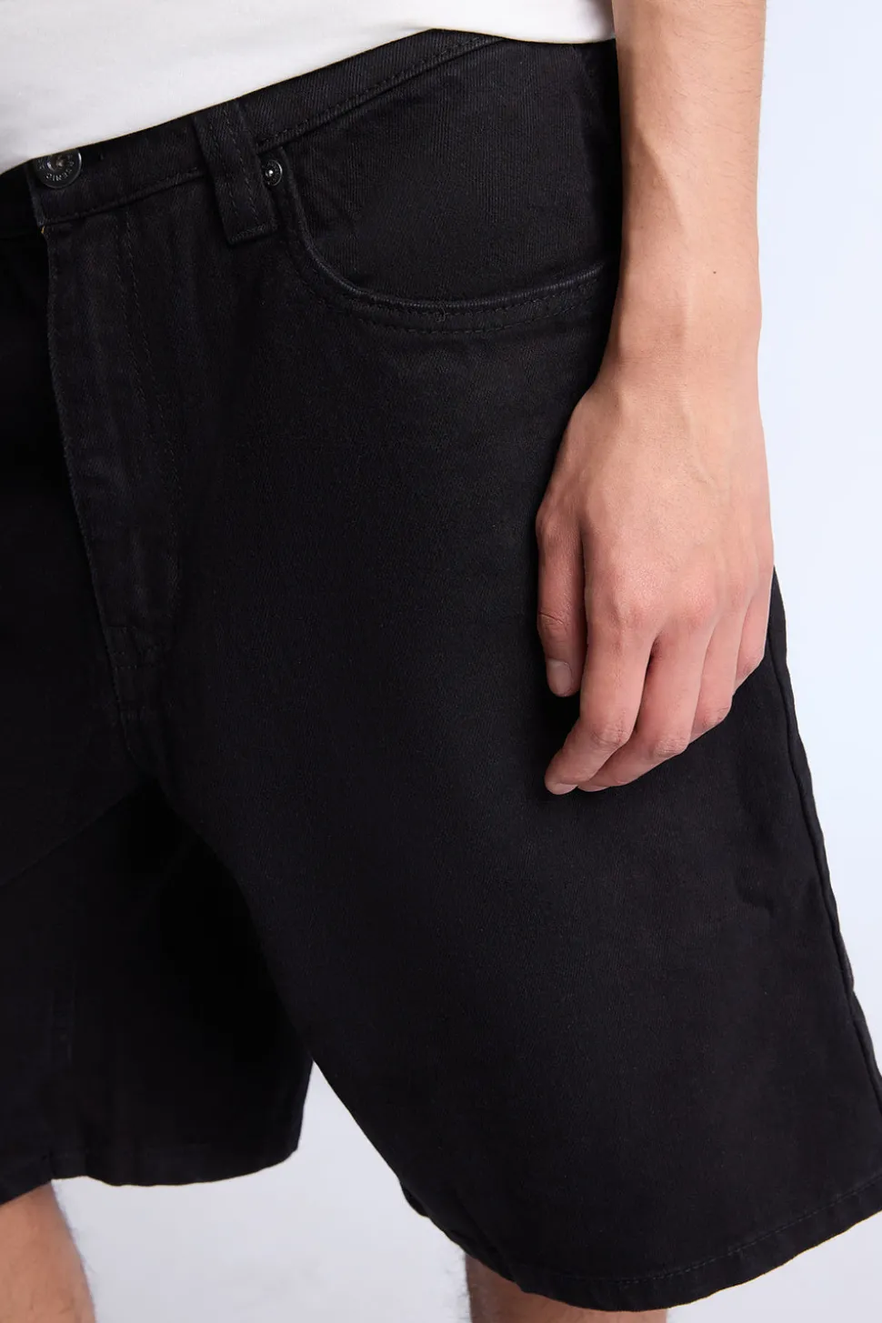 Arsenic Mens Loose Fit Denim Shorts