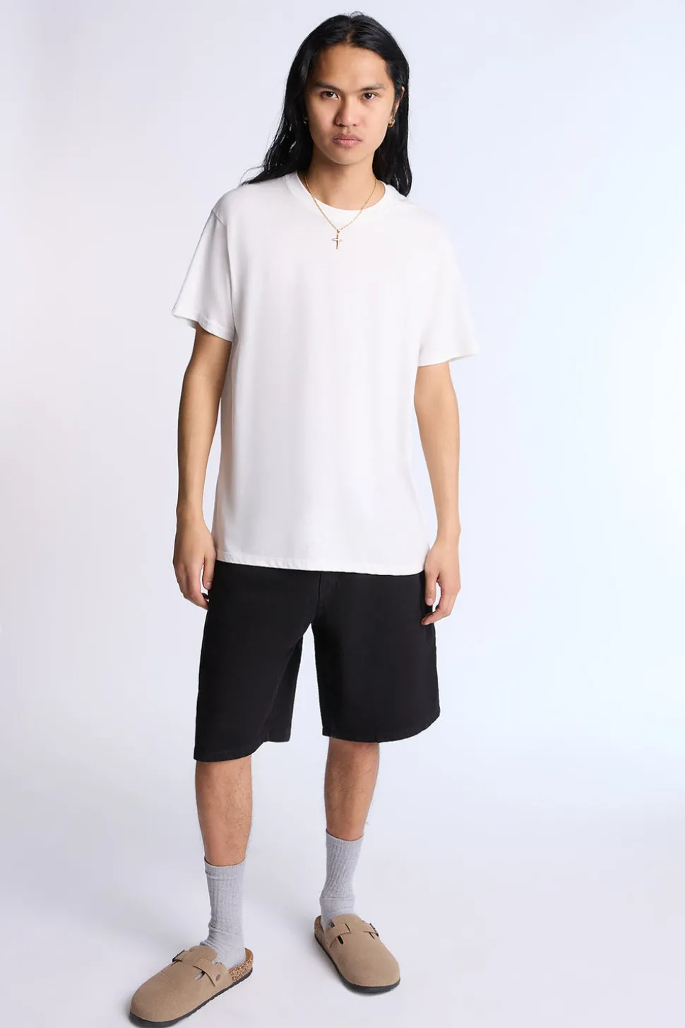 Arsenic Mens Loose Fit Denim Shorts