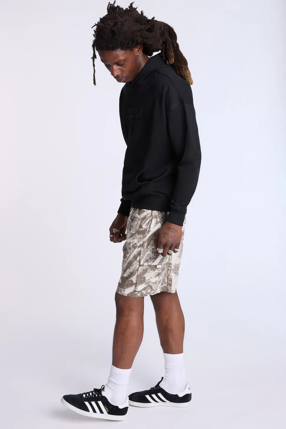 Arsenic Mens Poplin Cargo Shorts