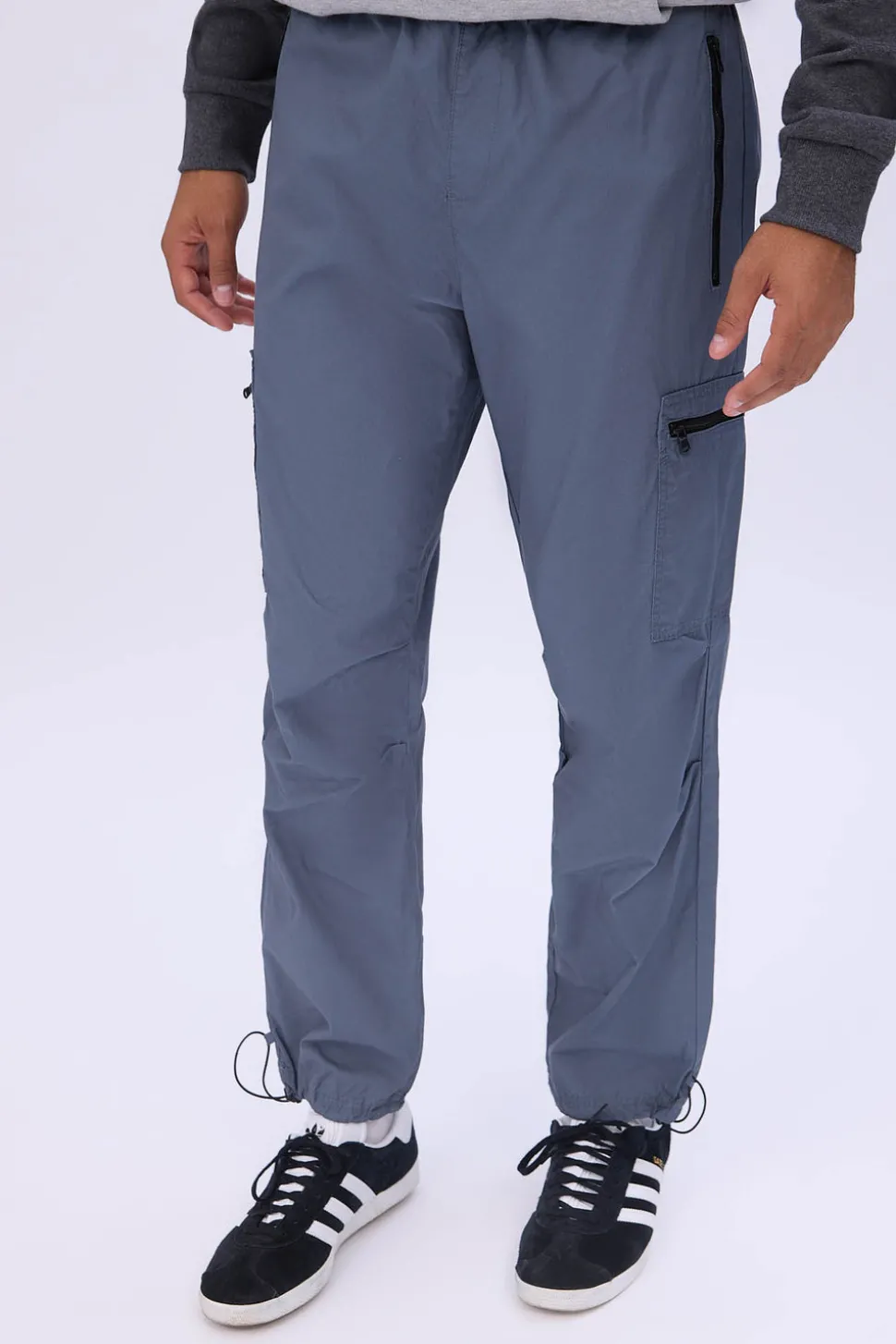 Arsenic Mens Poplin Zipper Cargo Pant