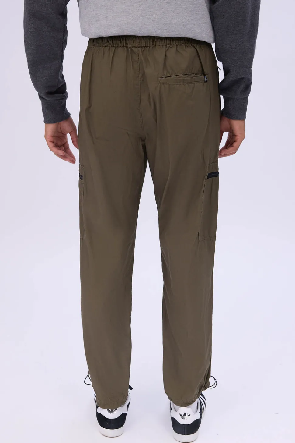 Arsenic Mens Poplin Zipper Cargo Pant
