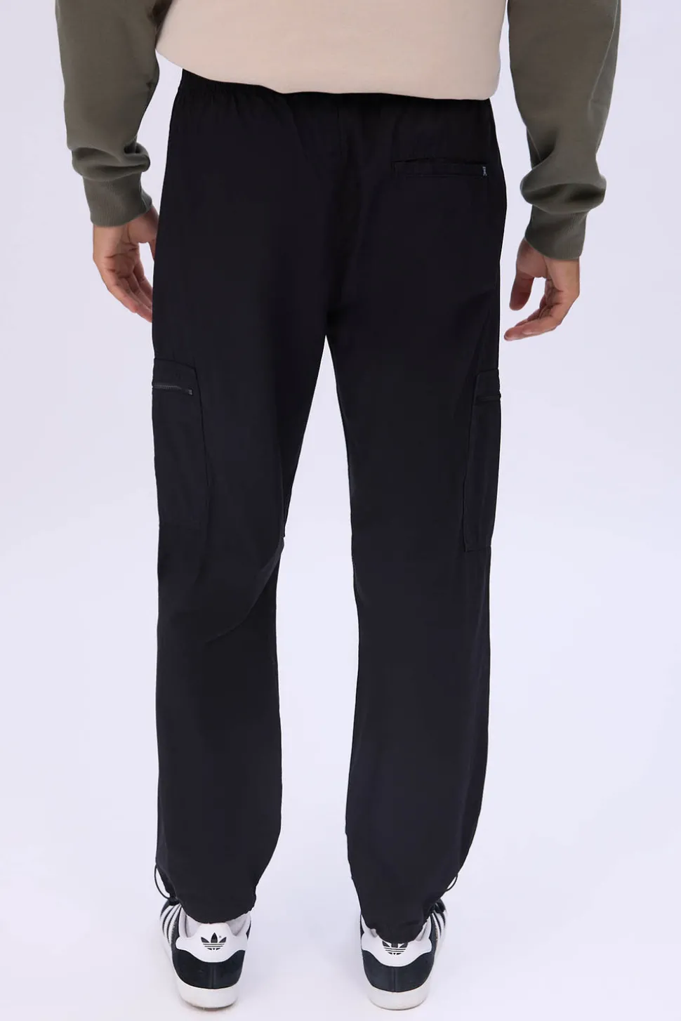 Arsenic Mens Poplin Zipper Cargo Pant