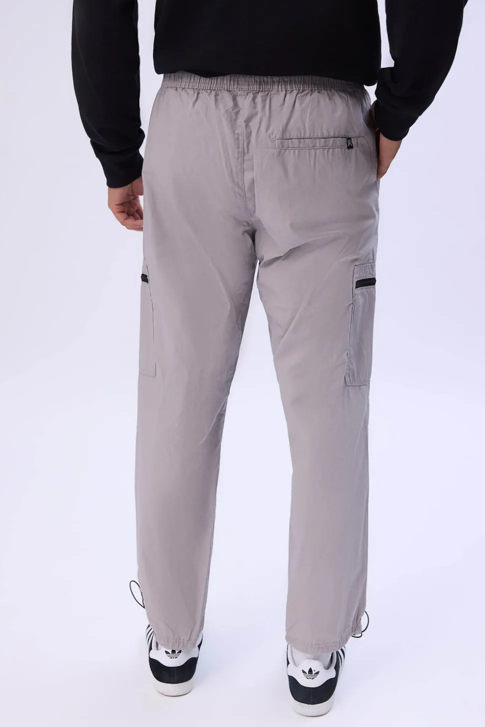 Arsenic Mens Poplin Zipper Cargo Pant