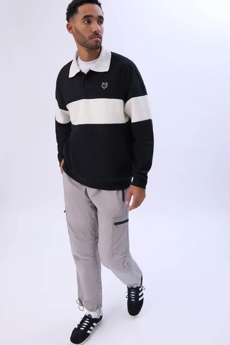 Arsenic Mens Poplin Zipper Cargo Pant