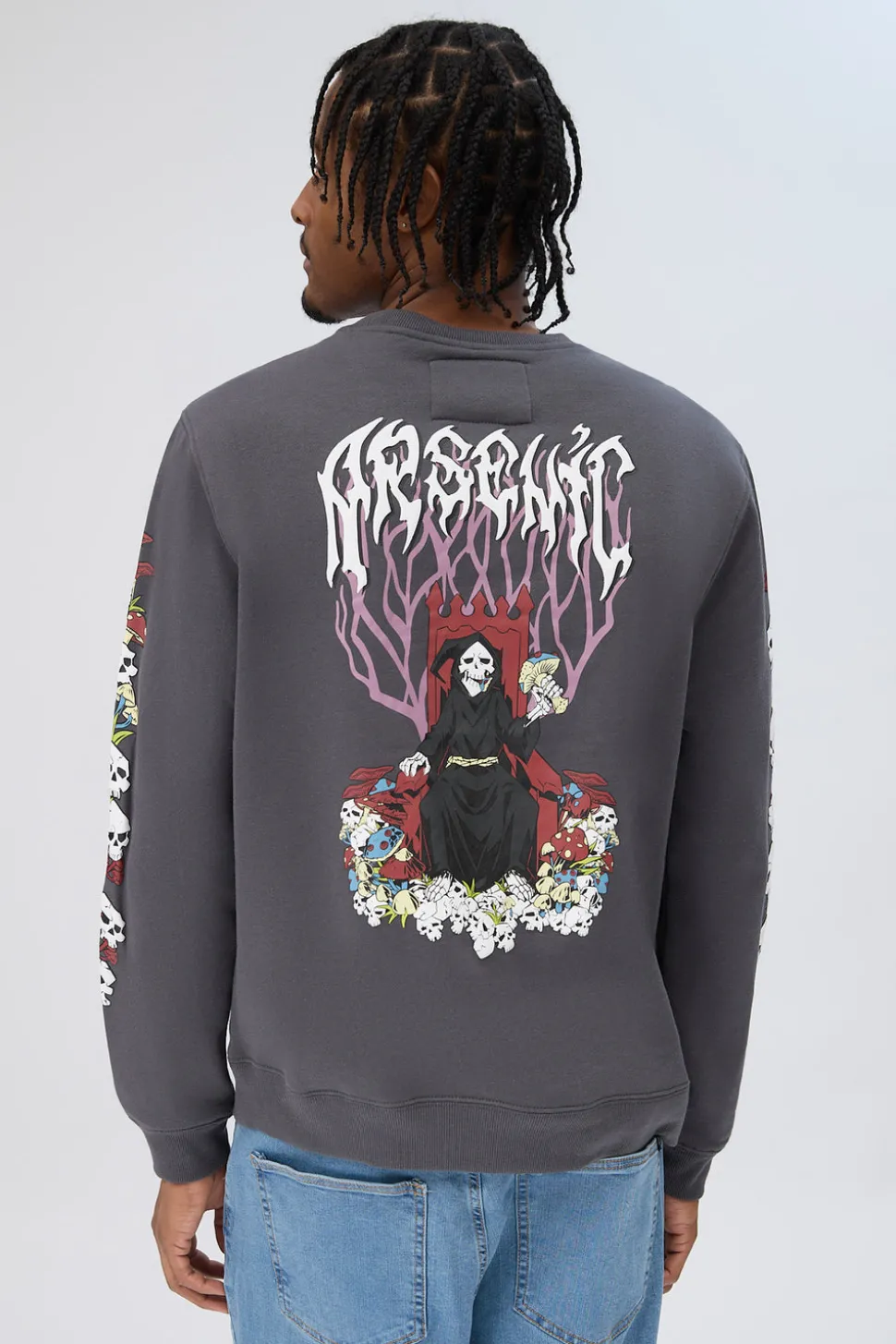 Arsenic Mens Reaper Graphic Sweatshirt