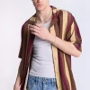 Arsenic Mens Striped Button-Up