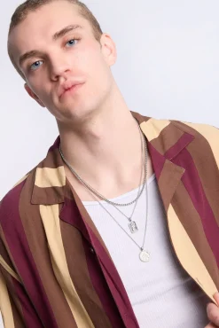 Arsenic Mens Striped Button-Up