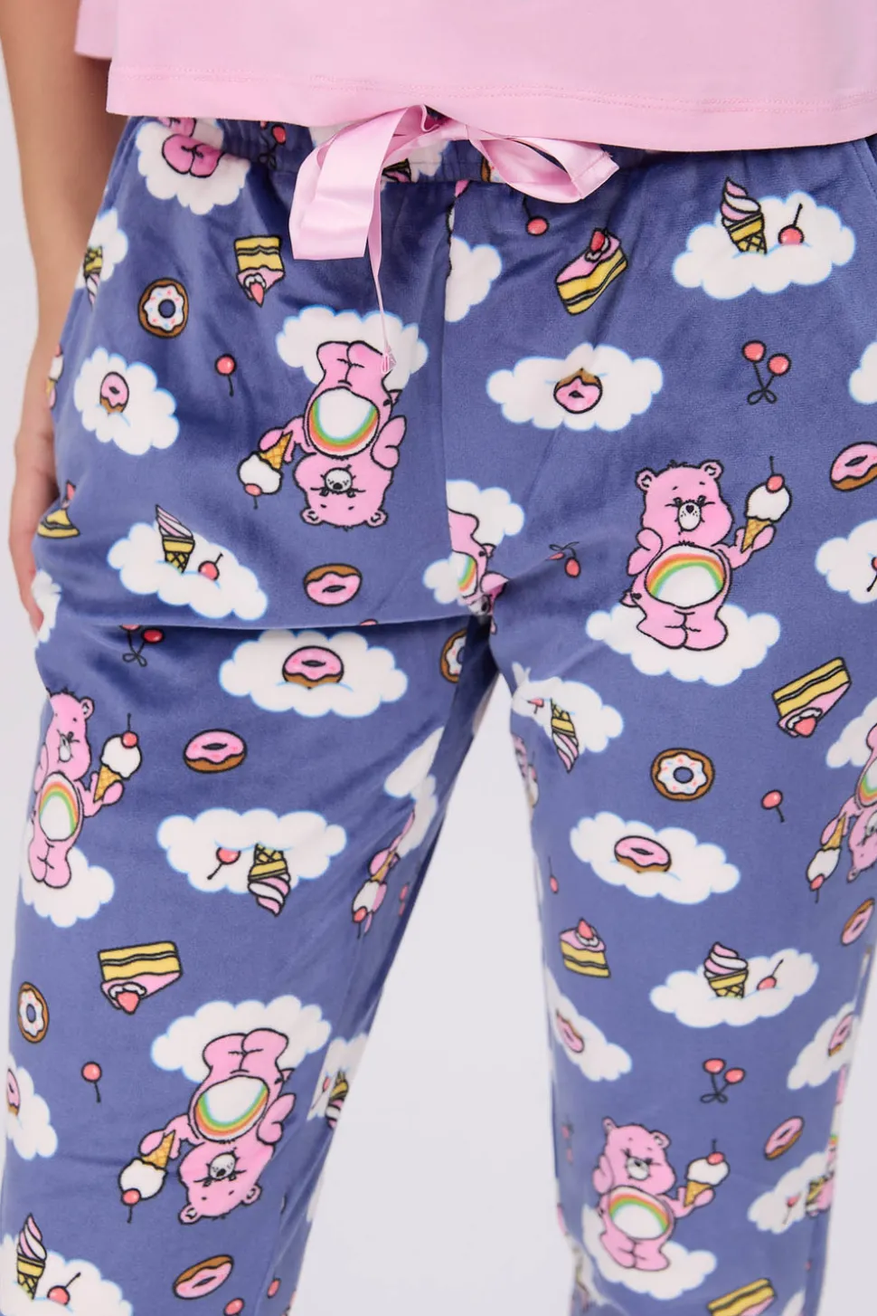 Care Bears 2-Piece Pajama Tee & Velour Jogger Set