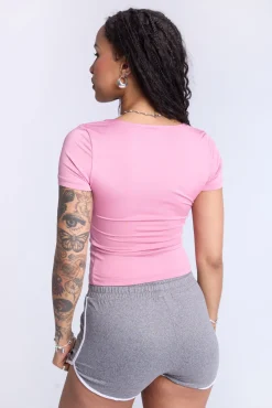 Double Layer Square Neck Top
