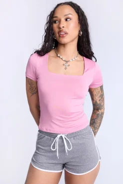 Double Layer Square Neck Top