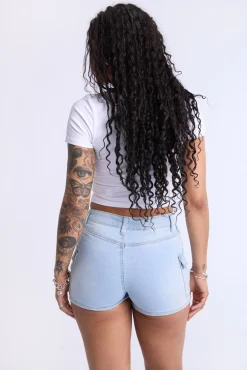High-Rise Cargo Shorts