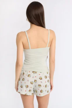 Keroppi 2-Piece Pajama Tank Top & Shorts Set