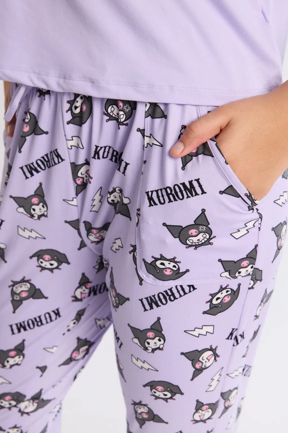 Kuromi 2-Piece Pajama Tee & Jogger Set