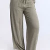 Lined Wide Leg Pant