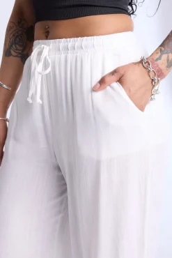 Lined Wide Leg Pant