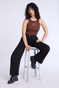 Lined Wide-Leg Pant