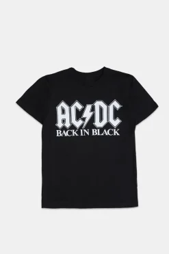 Mens AC/DC Back in Black Graphic T-Shirt