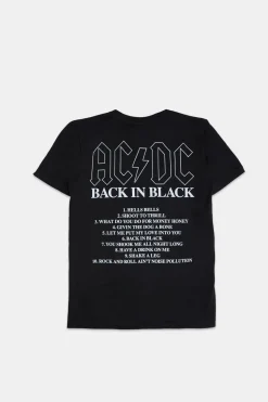 Mens AC/DC Back in Black Graphic T-Shirt