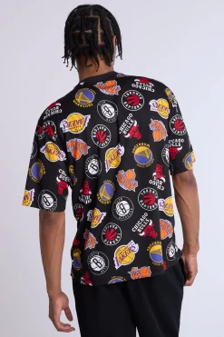 Mens Allover Print NBA Mesh Top