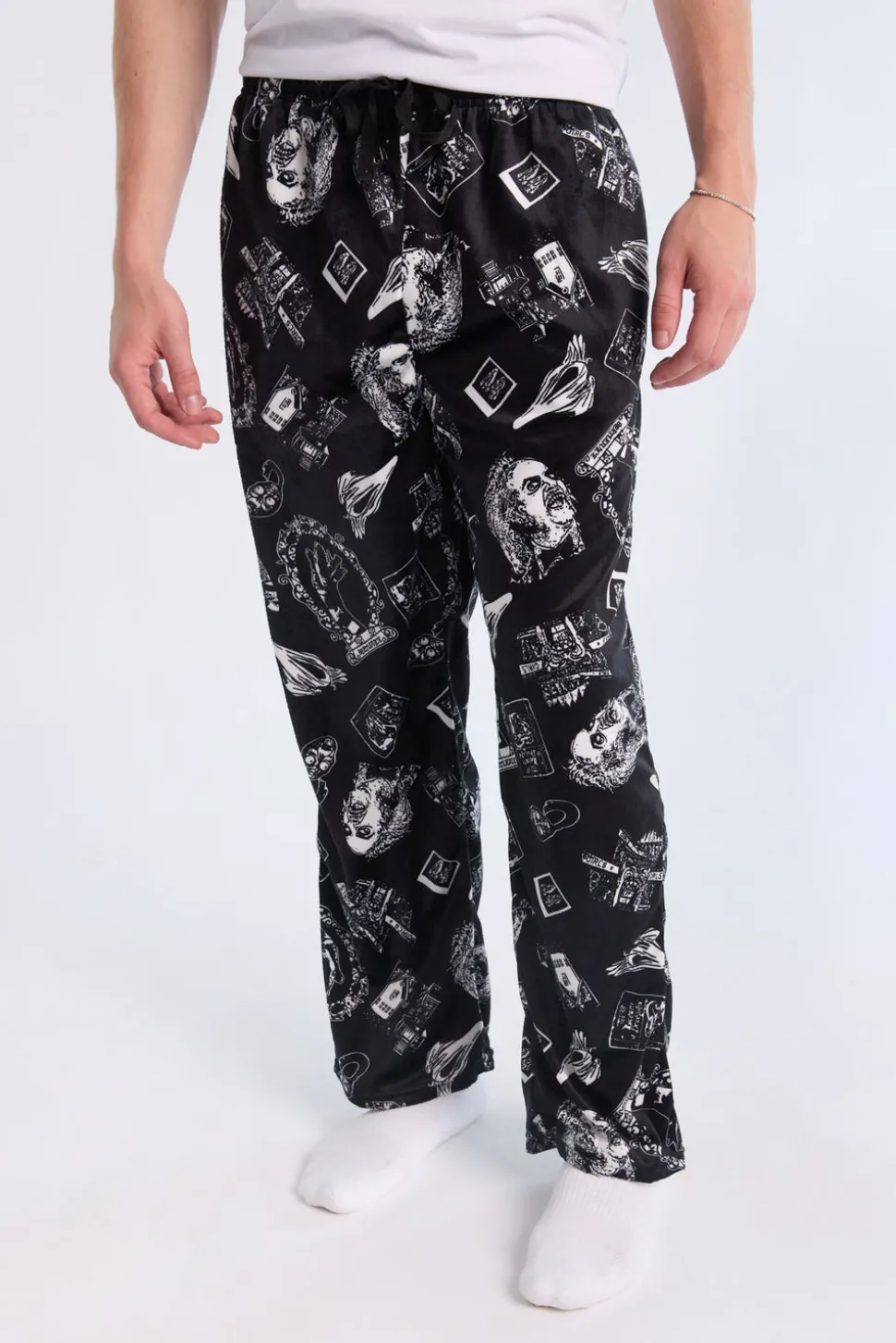 Mens Beetlejuice Pajama Bottoms