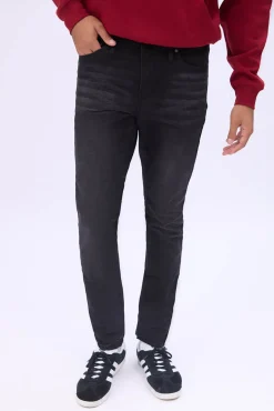 Mens Black Wash Super Skinny Jeans