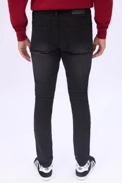 Mens Black Wash Super Skinny Jeans