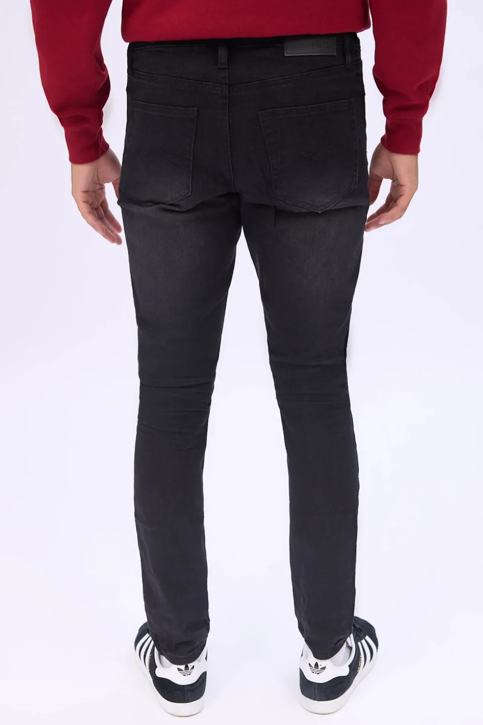 Mens Black Wash Super Skinny Jeans