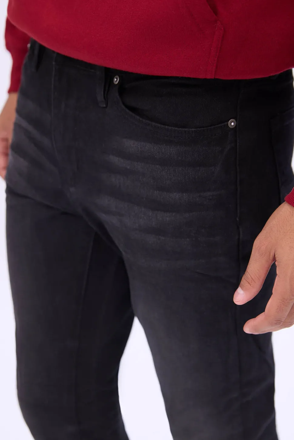Mens Black Wash Super Skinny Jeans
