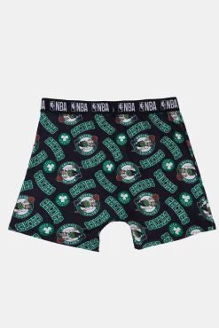 Mens Boston Celtics Print Boxer Brief