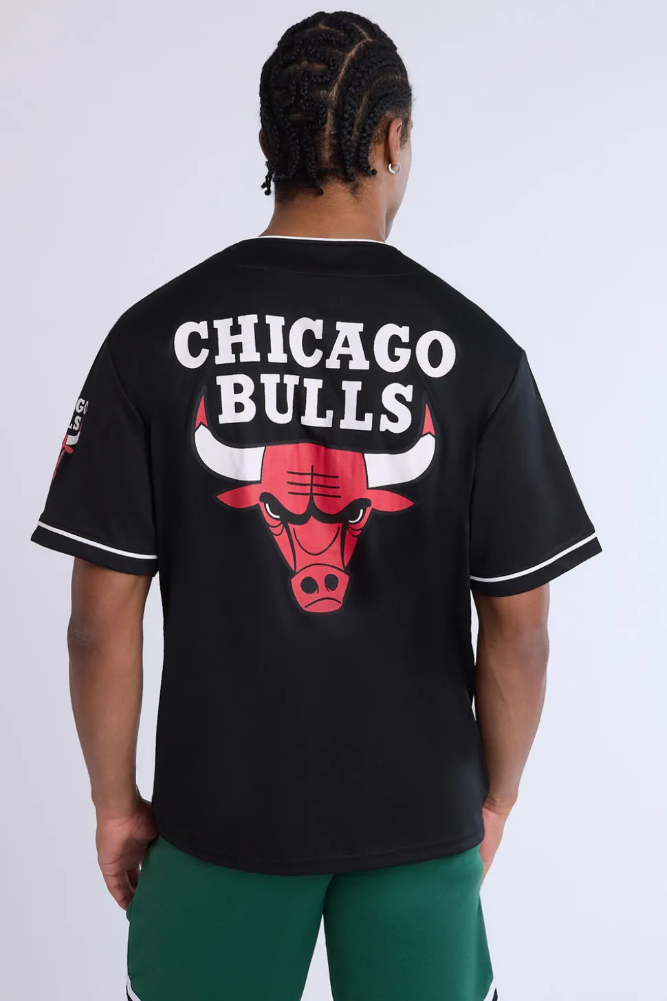 Mens Chicago Bulls Black Mesh Jersey