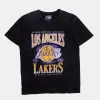 Mens LA Lakers Acid Wash T-Shirt