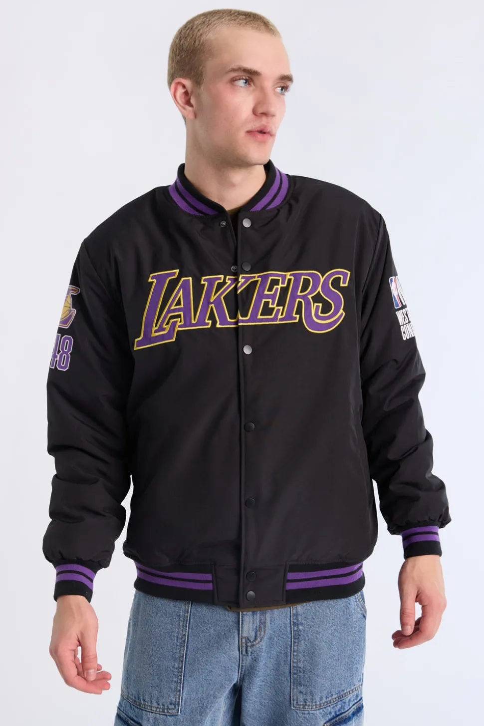 Mens LA Lakers Bomber Jacket