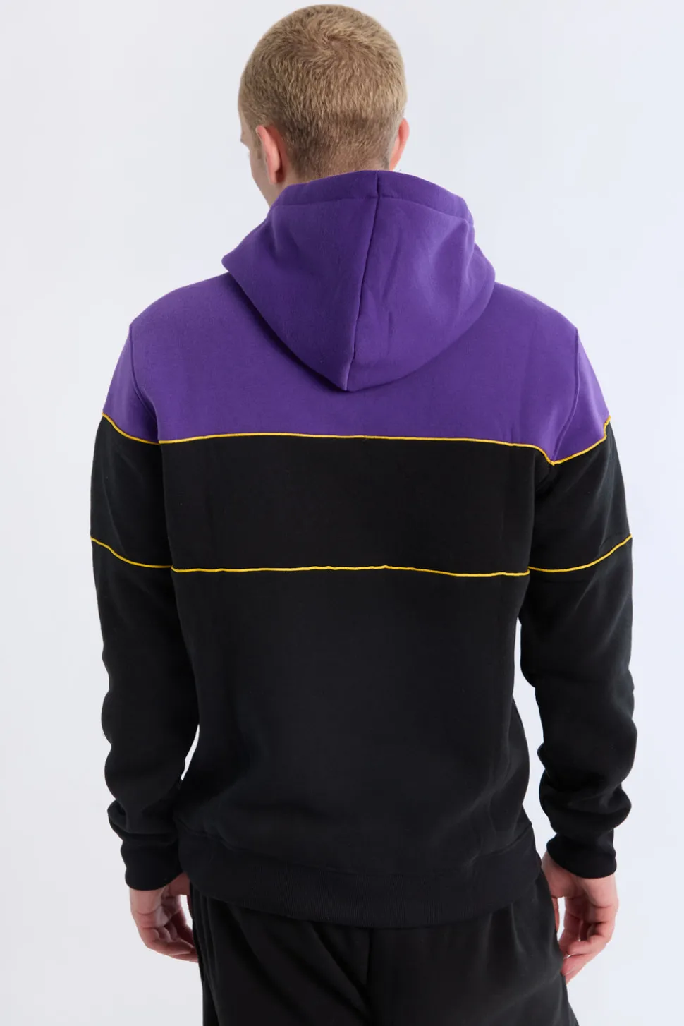 Mens LA Lakers Colour Block Hoodie