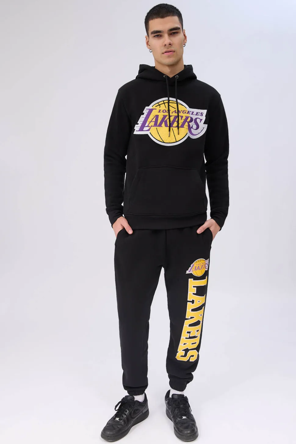 Mens LA Lakers Logo Sweatpant