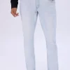 Mens Light Wash Skinny Jeans