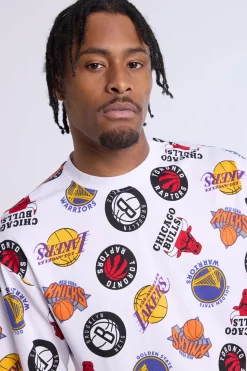 Mens NBA Logo Mesh Top