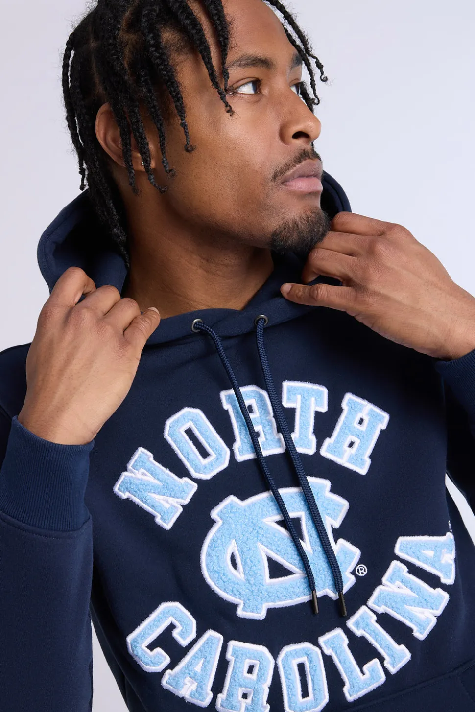 Mens North Carolina Chenille Logo Hoodie