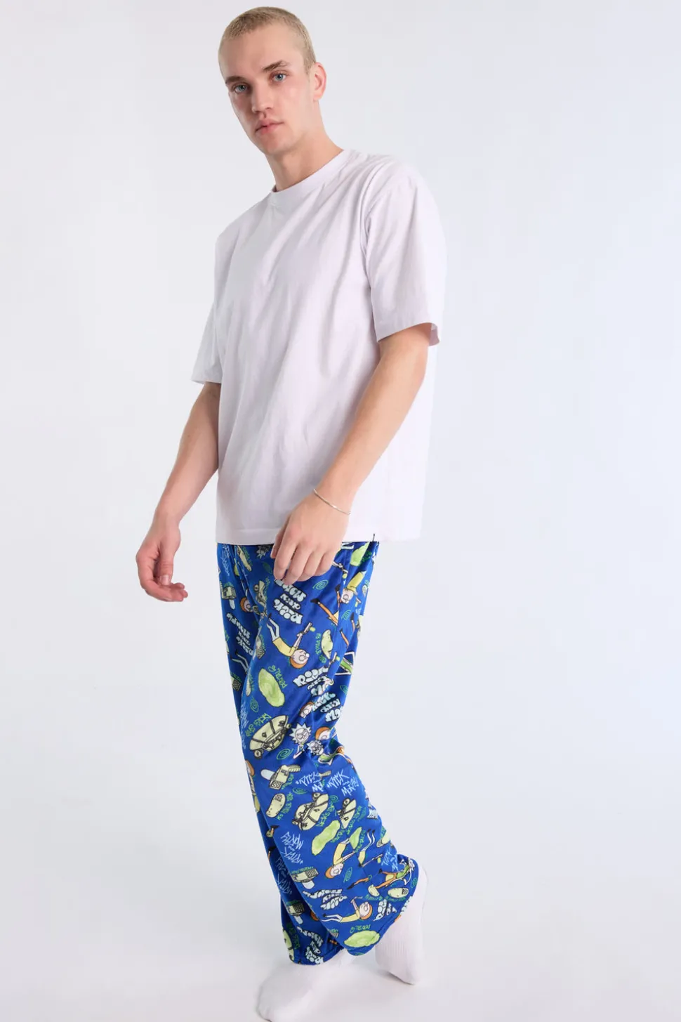 Mens Rick And Morty Pajama Bottoms
