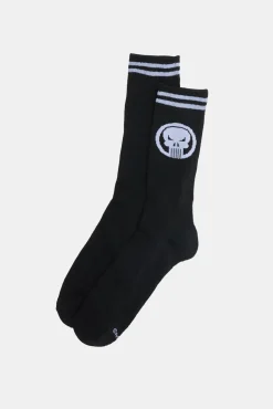 Mens The Punisher Logo Crew Socks
