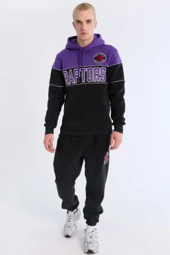 Mens Toronto Raptors Colour Block Hoodie