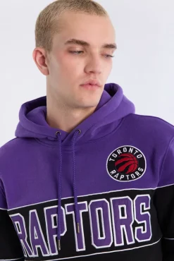 Mens Toronto Raptors Colour Block Hoodie