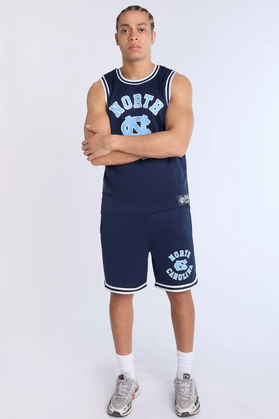 Mens University of North Carolina Navy Mesh Shorts