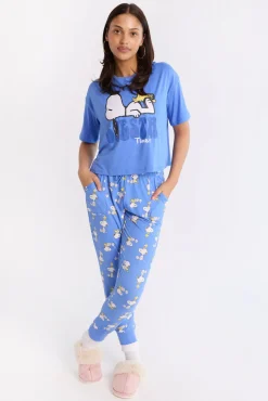 Peanuts Snoopy 2-Piece Pajama Tee & Jogger Set