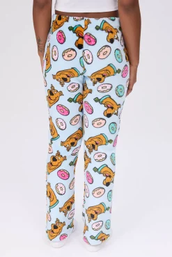 Scooby Doo Printed Plush Pajama Bottoms