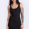 Sleeveless Ribbed Dress