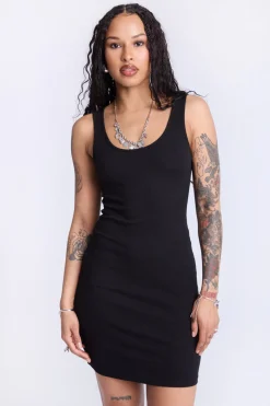 Sleeveless Ribbed Dress