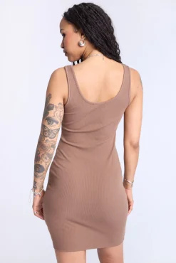 Sleeveless Ribbed Dress