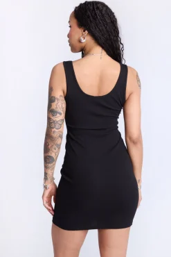 Sleeveless Ribbed Dress